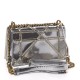 DIOR Metallic Calfskin Studded Small Diorama Silver