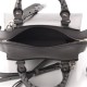 BALENCIAGA Grained Calfskin Neo Classic Silver Hardware Mini City Gray