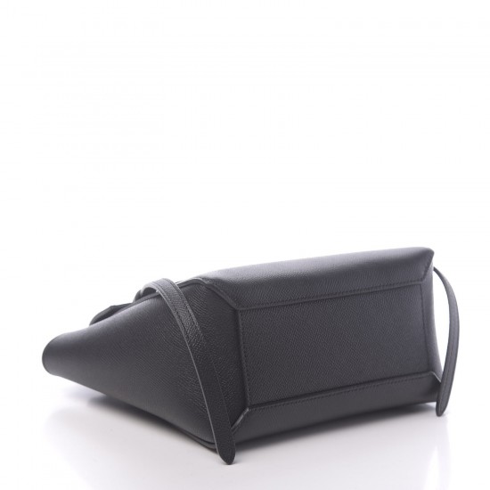 CELINE Grained Calfskin Nano Belt Bag Black