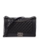 1CHANEL Lambskin Quilted New Medium Boy Flap Black