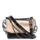 CHANEL Aged Calfskin Quilted Small Gabrielle Hobo Beige Black