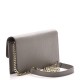 GUCCI Dollar Calfskin Interlocking G Chain Wallet Grey