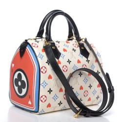 LOUIS VUITTON Game On Speedy Bandouliere 25 White