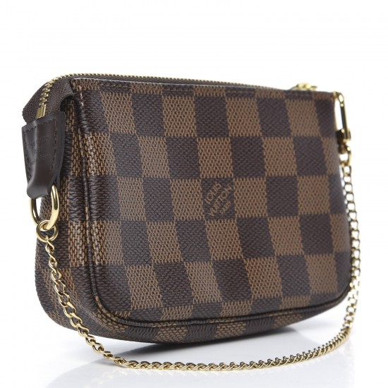 LOUIS VUITTON Damier Ebene Mini Pochette Accessories