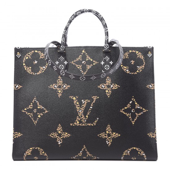 LOUIS VUITTON Monogram Giant Jungle Onthego Black