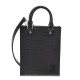 LOUIS VUITTON Epi Petit Sac Plat Black