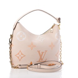 1LOUIS VUITTON Empreinte Monogram Giant Marshmallow Hobo Cream Saffron