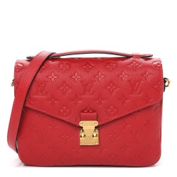 LOUIS VUITTON Empreinte Pochette Metis Scarlet