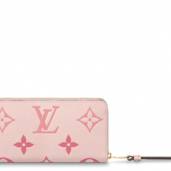 Louis Vuitton By The Pool series Monogram Empreinte leather zipper wallet light pink