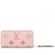 Louis Vuitton By The Pool series Monogram Empreinte leather zipper wallet light pink