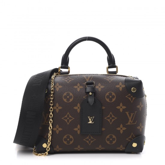 LOUIS VUITTON 1Monogram Petite Malle Souple Black