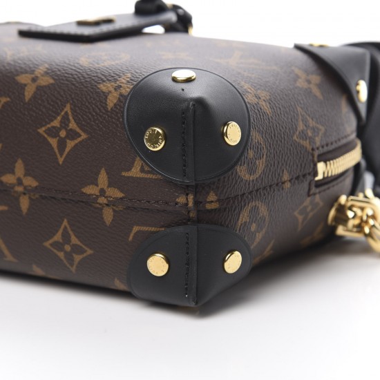 LOUIS VUITTON 1Monogram Petite Malle Souple Black