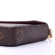 LOUIS VUITTON Monogram Pochette Felicie Chain Wallet Fuchsia