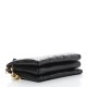 LOUIS VUITTON Lambskin Embossed Monogram Coussin PM Black