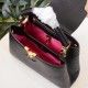 1LOUIS VUITTON Taurillon Capucines BB Black