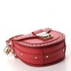 MCM Calfskin Mini Patricia Studded Crossbody Bag Red