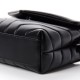 YSL Calfskin Y Quilted Monogram Toy Loulou Crossbody Bag Black