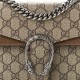 GUCCI GG Supreme Monogram Mini Dionysus Shoulder Bag Taupe